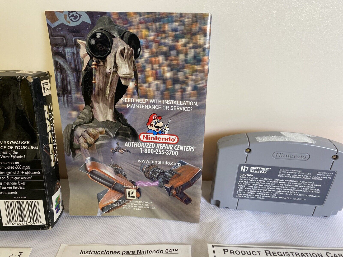 Star Wars Episode 1 Racer N64 CIB Authentic Complete With Manual & Insert