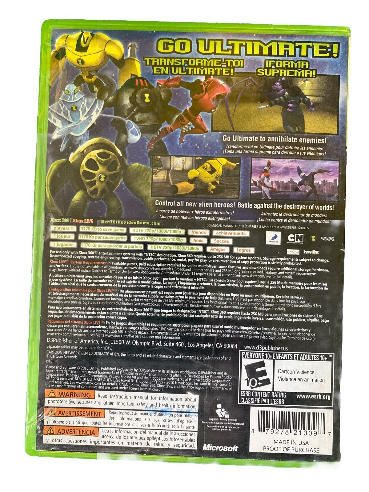 Ben 10 Ultimate Alien Cosmic Destruction-Xbox 360