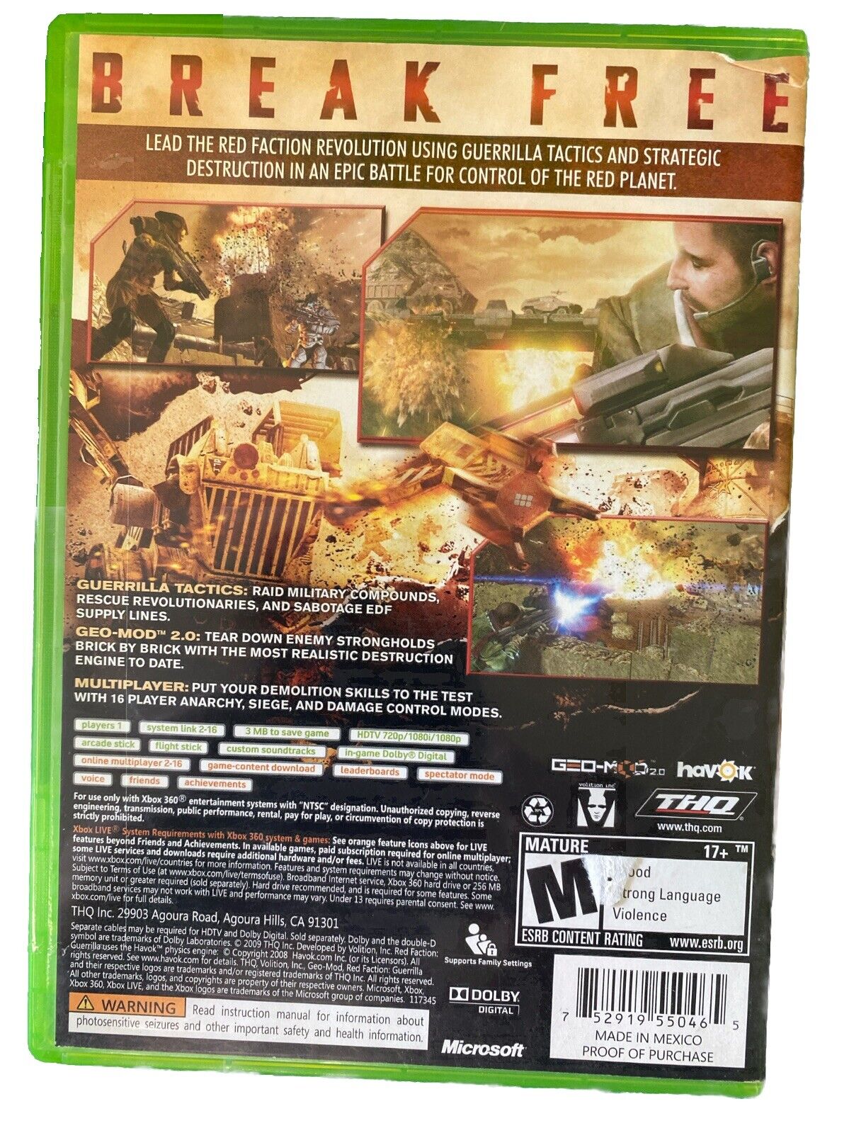 Red Faction Guerrilla-Xbox 360