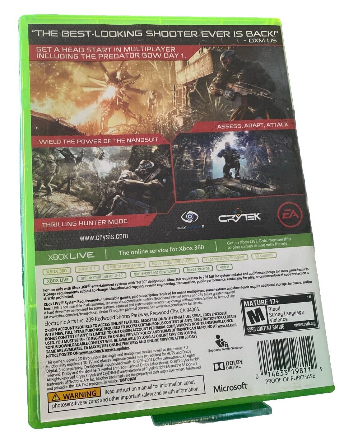 Crysis 3 Hunter Edition-Xbox 360