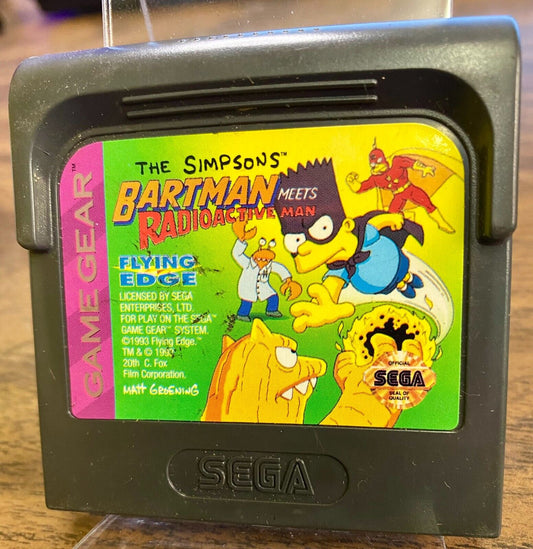 The Simpsons Bartman VS Radioactive Man-Game Gear