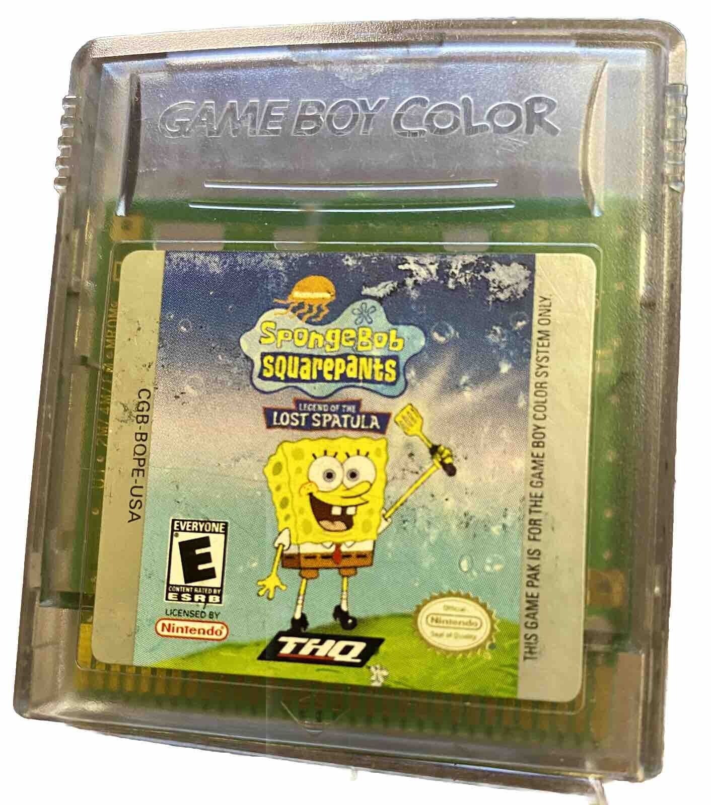 SpongeBob Squarepants Legend Of The Lost Spatula-Gameboy Color