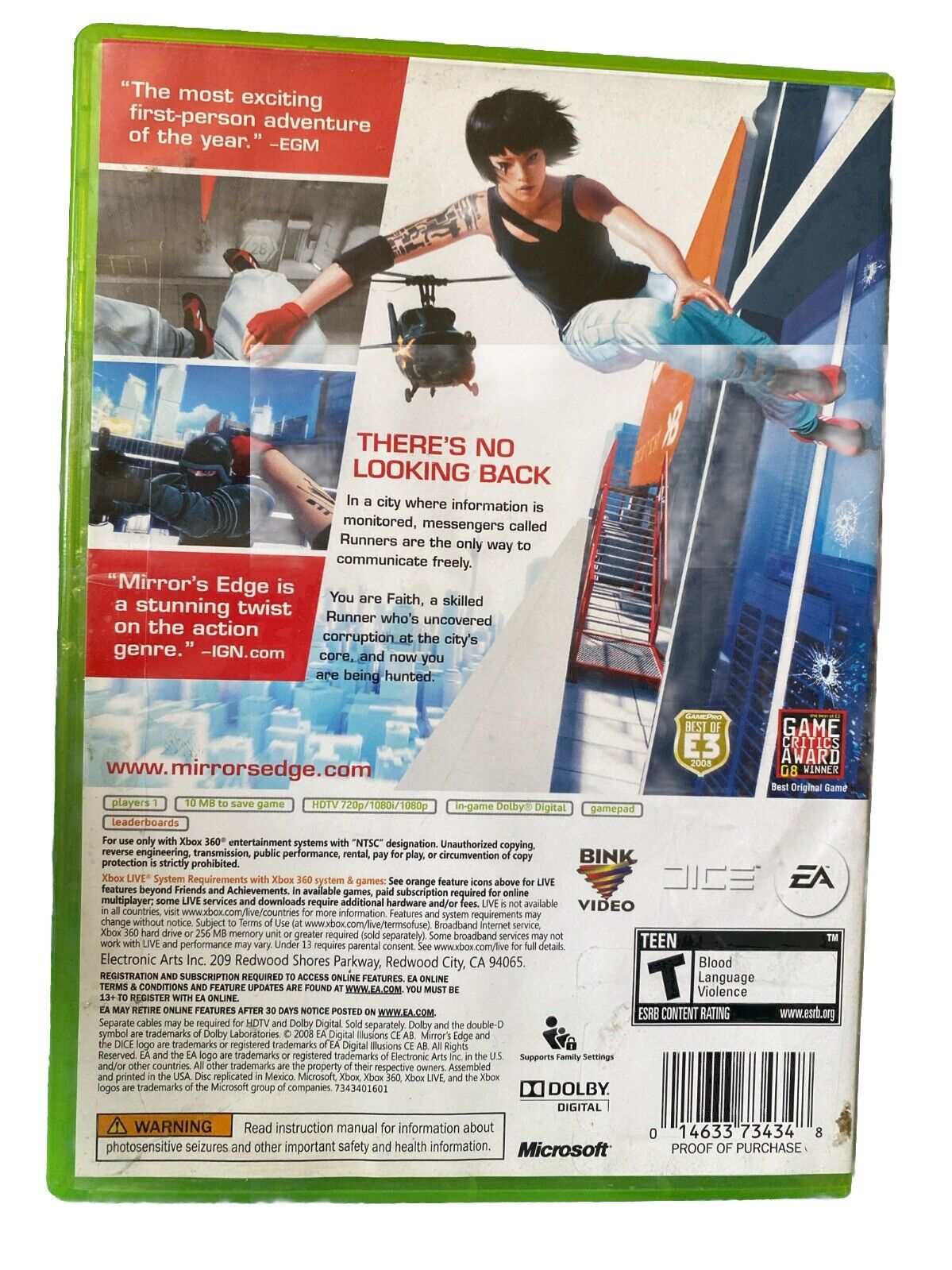 Mirrors Edge-Xbox 360