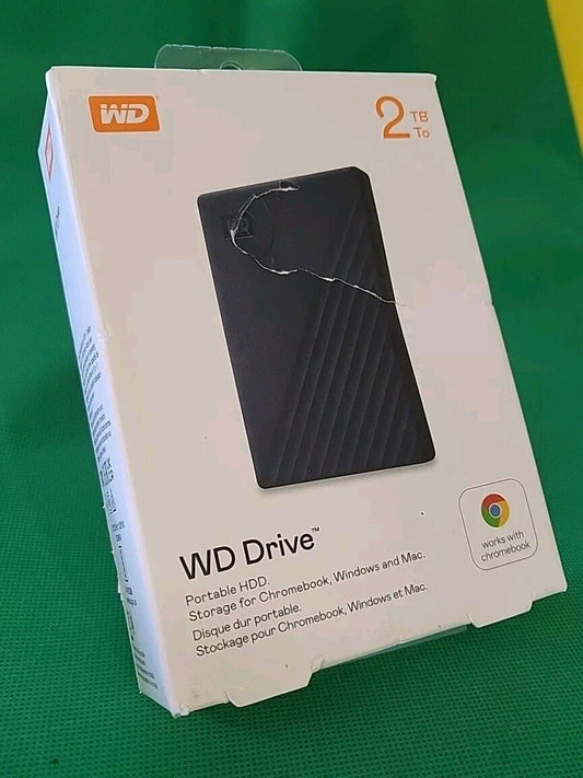 WD 2TB Portable HDD for Windows, Mac and Chromebook -  Retail Box Ships Fast