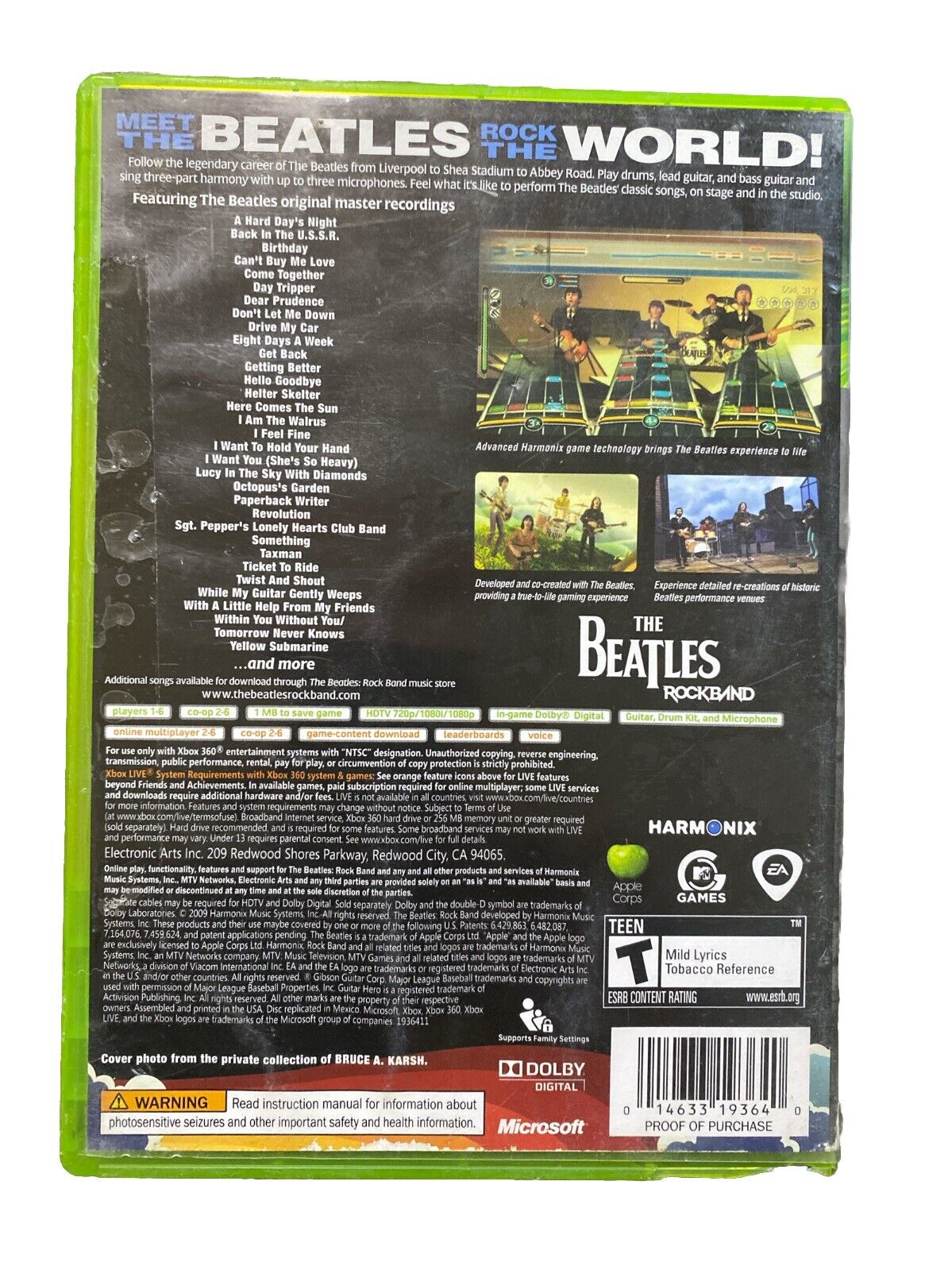 The Beatles Rock Band-Xbox 360