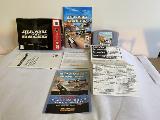 Star Wars Episode 1 Racer N64 CIB Authentic Complete With Manual & Insert