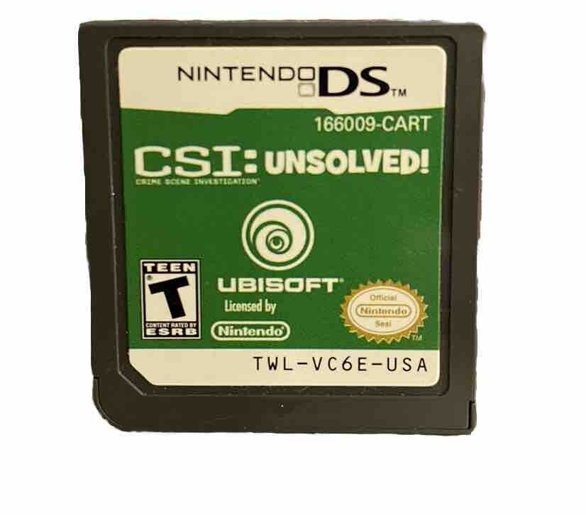 CSI:Unsolved-Nintendo DS