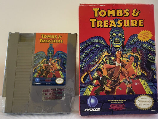 Tombs & Treasure (Nintendo NES 1991) Authentic  ~ Tested & Working ~