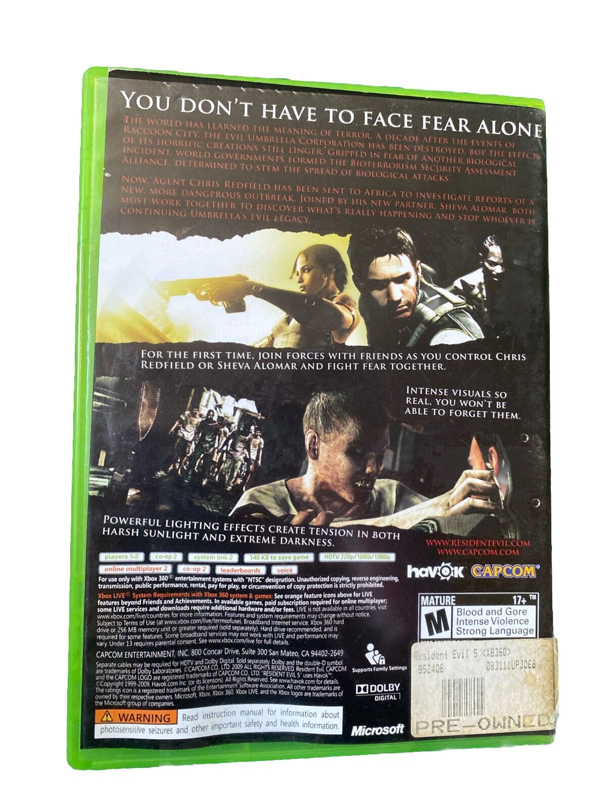 Resident Evil 5-Xbox 360