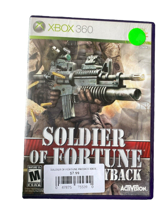 Soldier Of Fortune Payback-Xbox 360