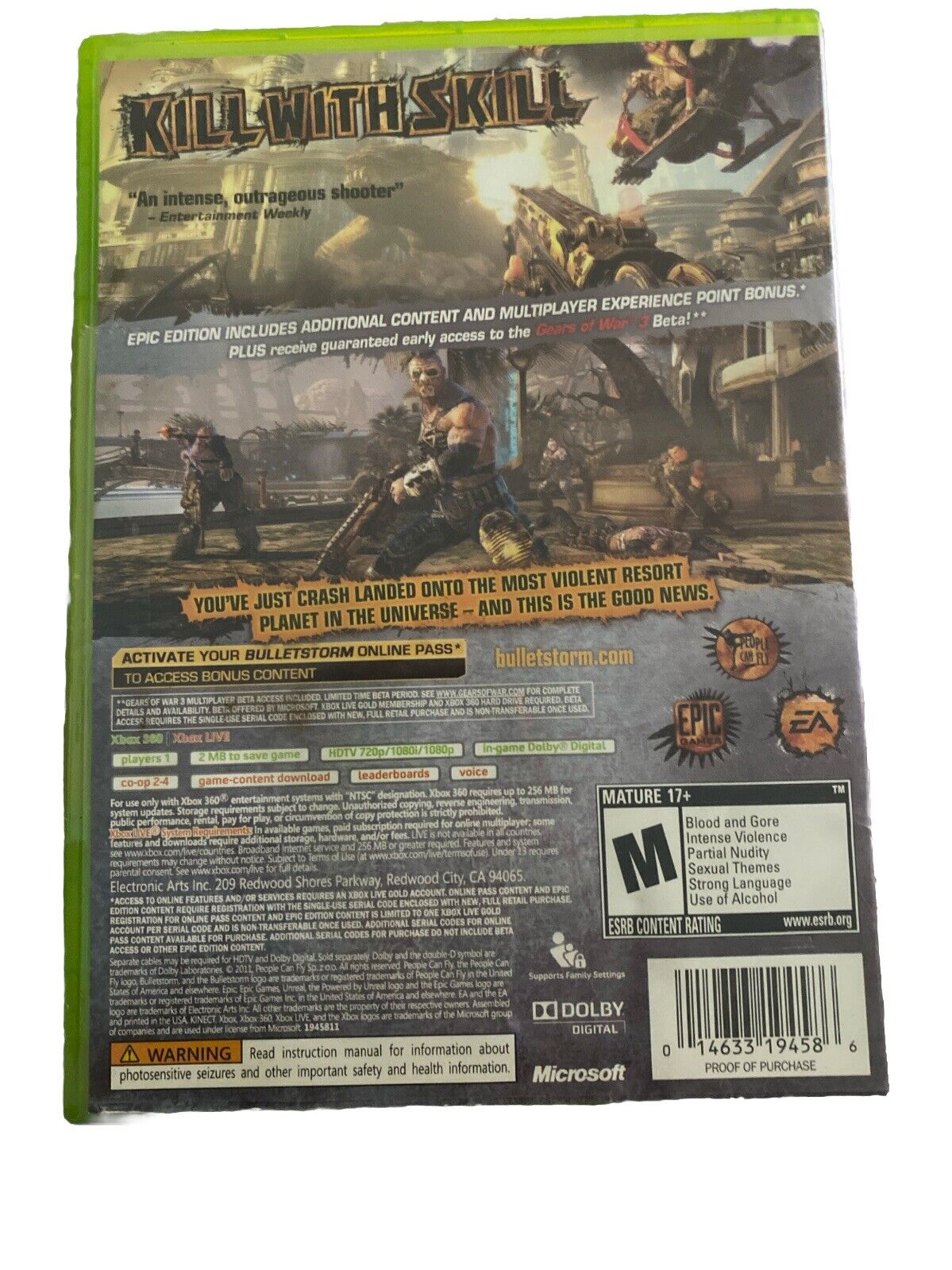 Bullettstorm Epic Edition-Xbox 360