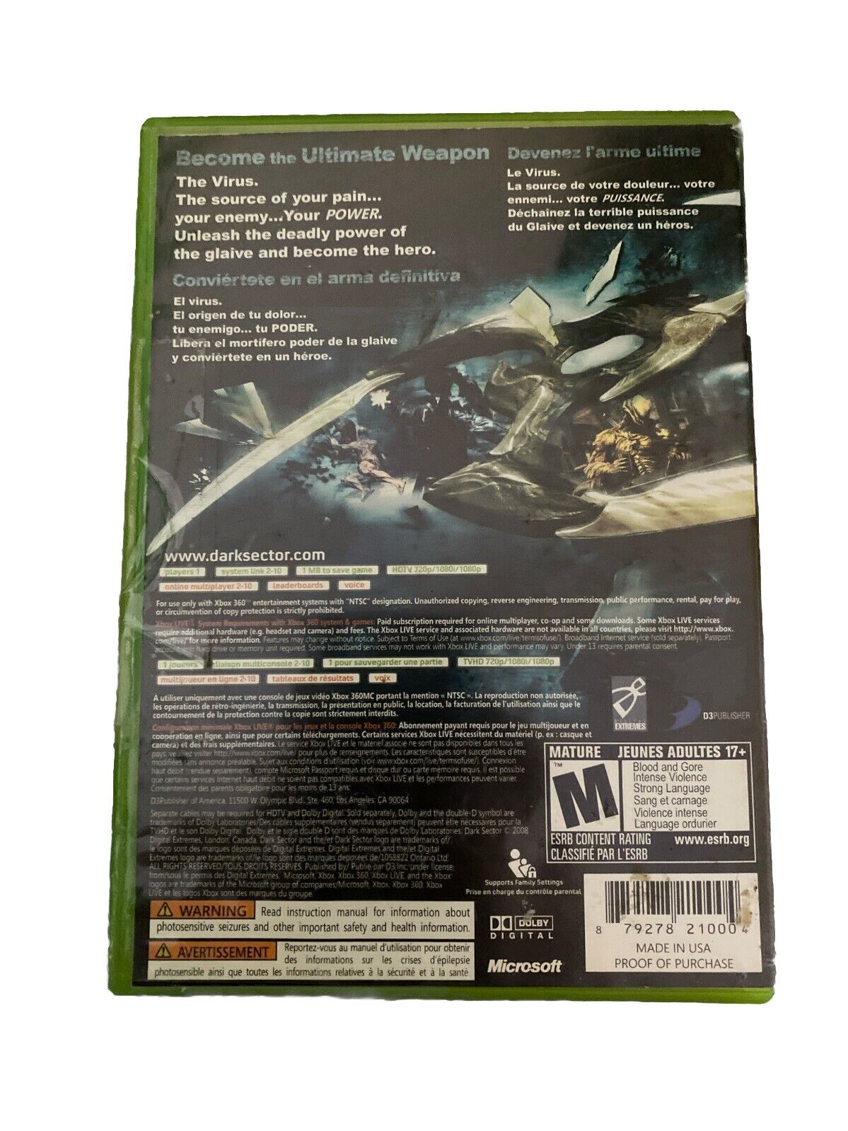 Dark Sector-Xbox 360