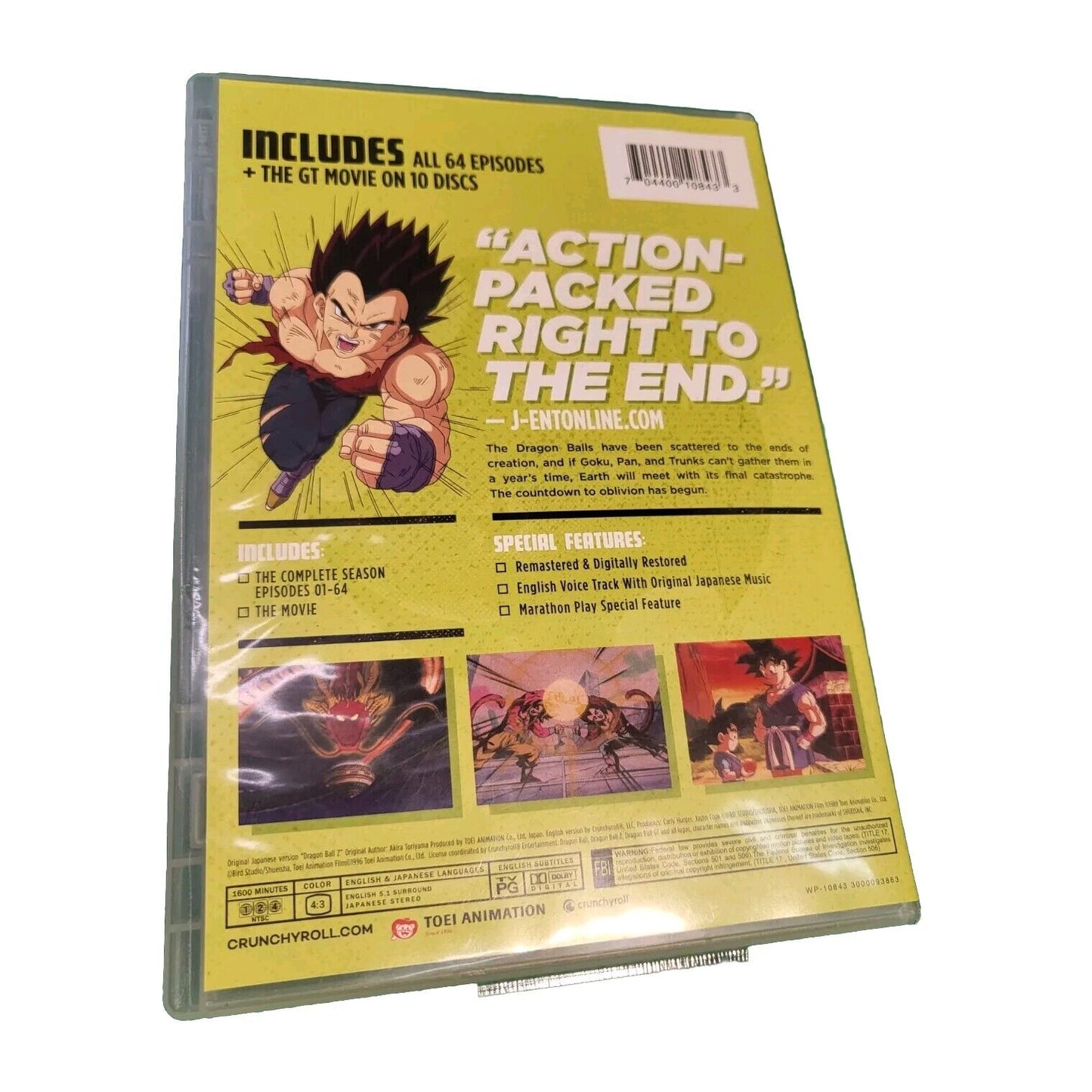 Dragonball GT Complete Series DVD Episodes 1-64 + Movie