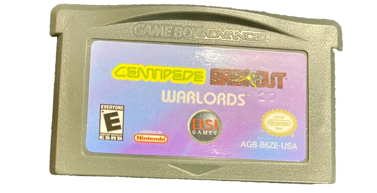 Centipede-Breakout-Warlords- Gameboy Advance