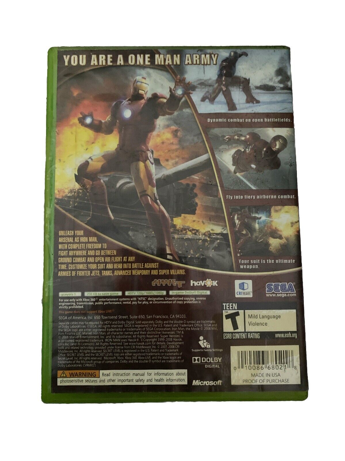 Iron Man-Xbox 360