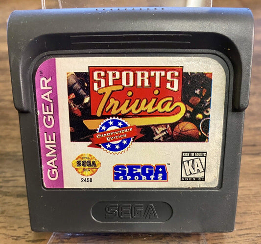 Sports Trivia Championship Edition-Game Gear