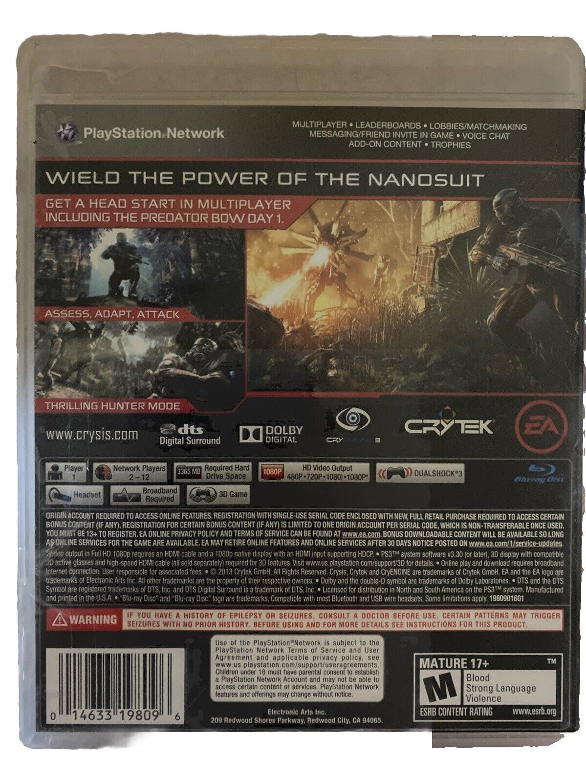 Crysis 3 Hunter Edition-PS3