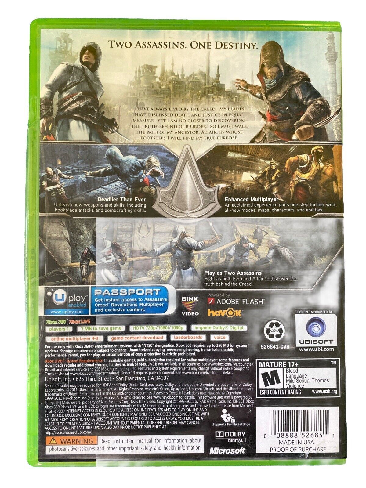 Assassins Creed Revelations-Xbox 360