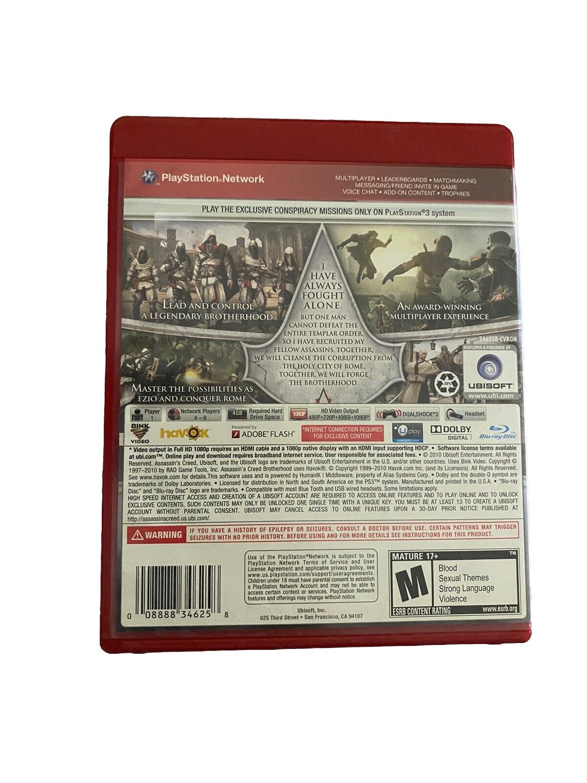 Assassins Creed Brotherhood Greatest Hits-PS3