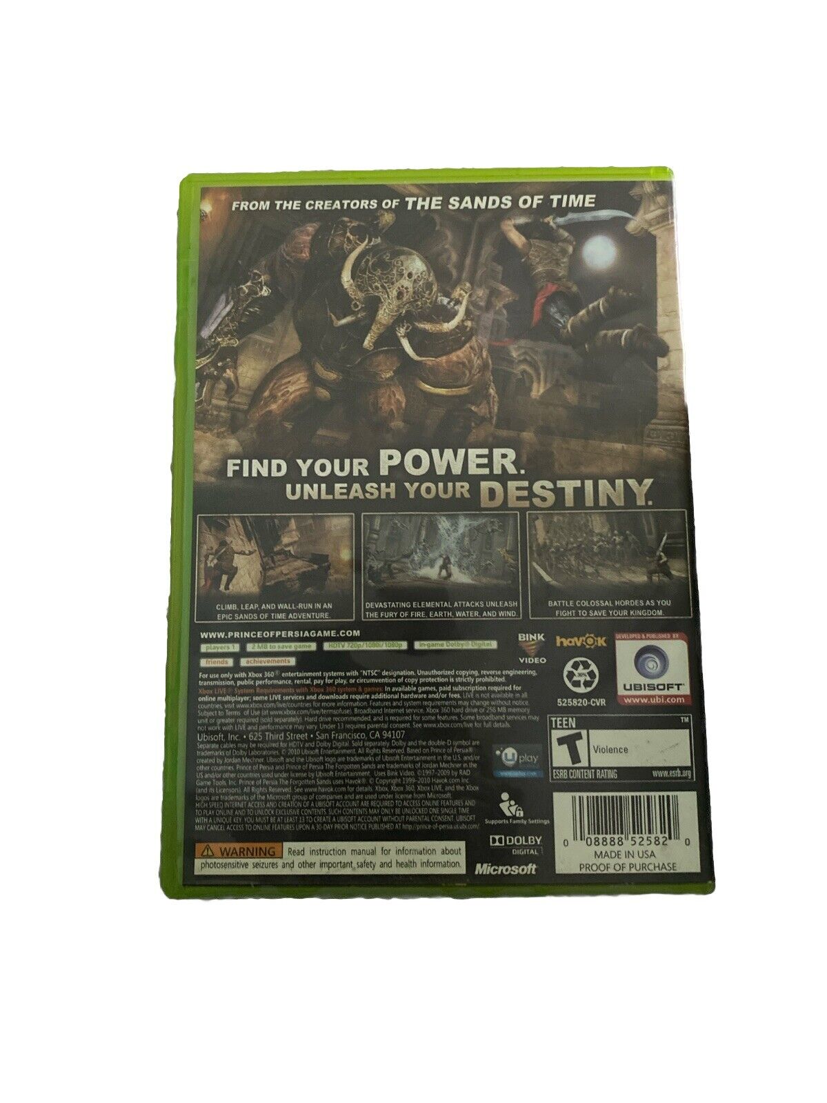 Prince Of Persia Forgotten Sands-Xbox 360