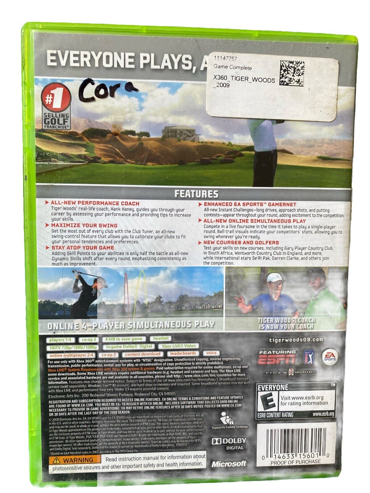 Tiger Woods 2009-Xbox 360