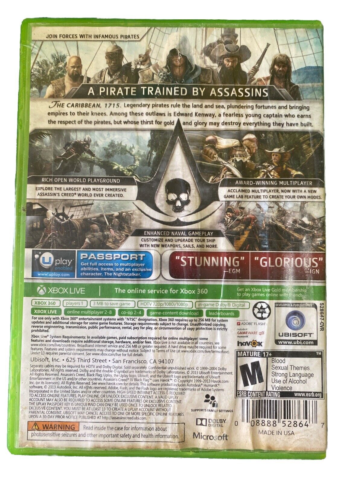 Assassins Creed IV Black Flag Walmart Edition-Xbox 360