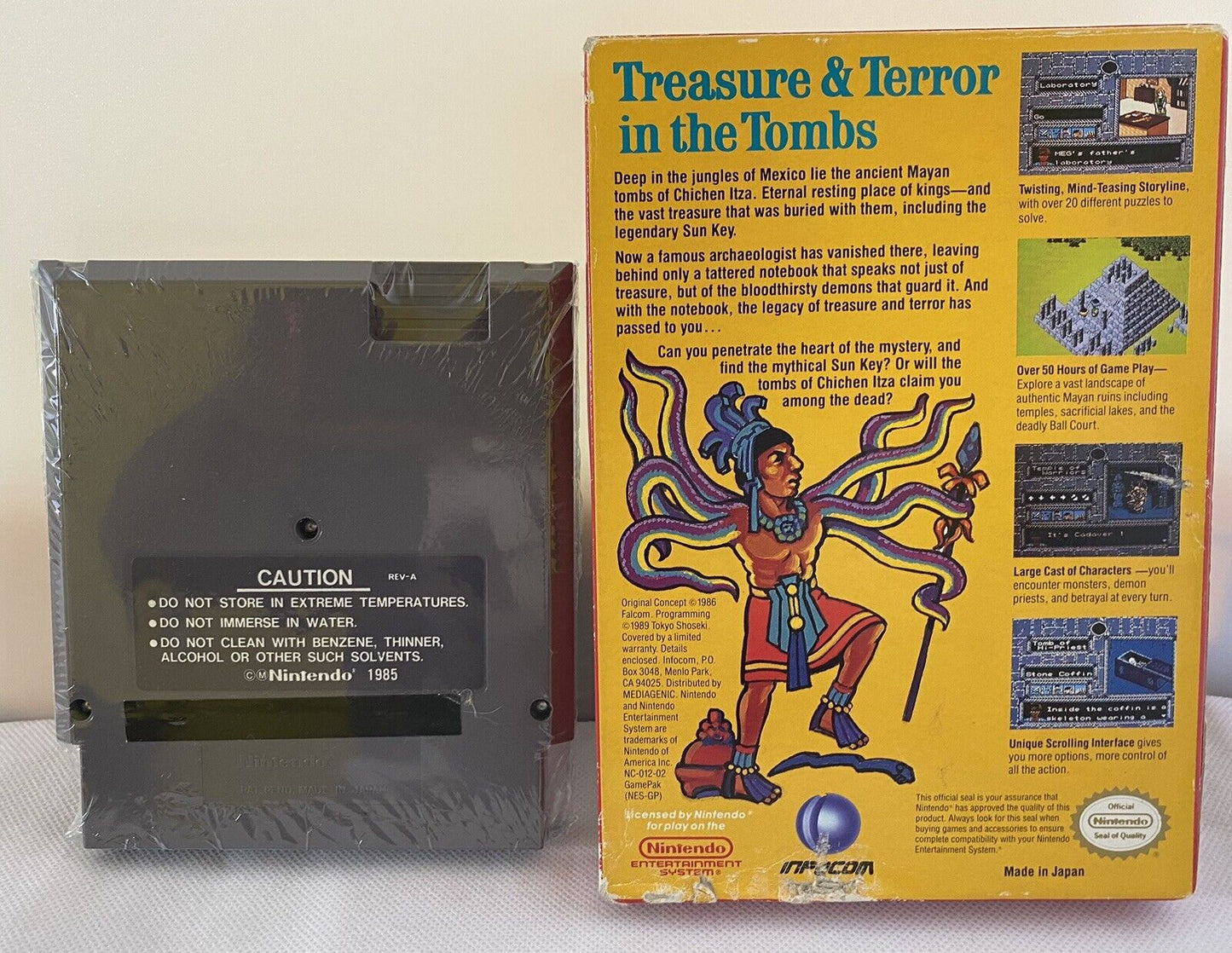 Tombs & Treasure (Nintendo NES 1991) Authentic  ~ Tested & Working ~