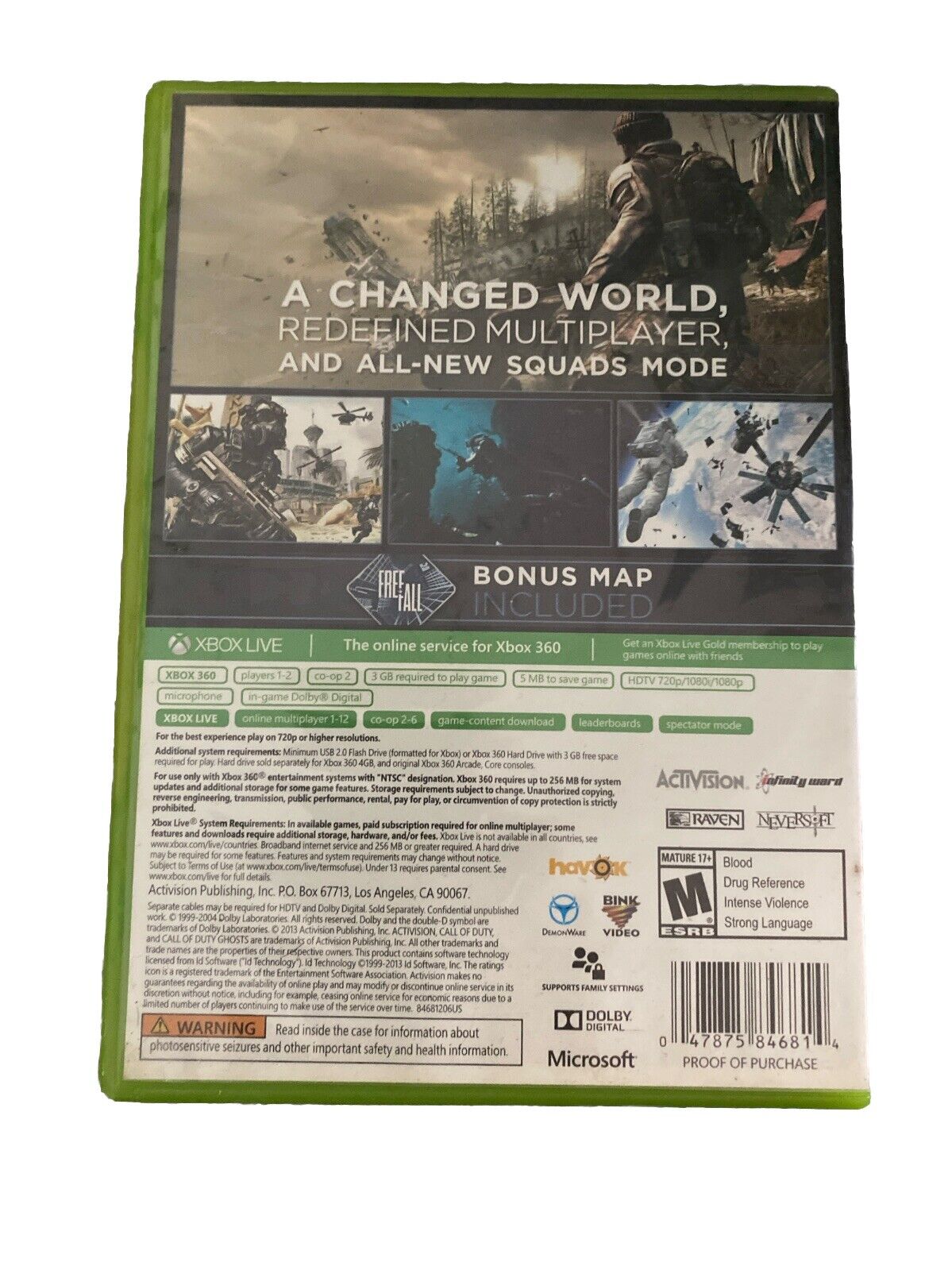 Call Of Duty Ghosts-Xbox 360