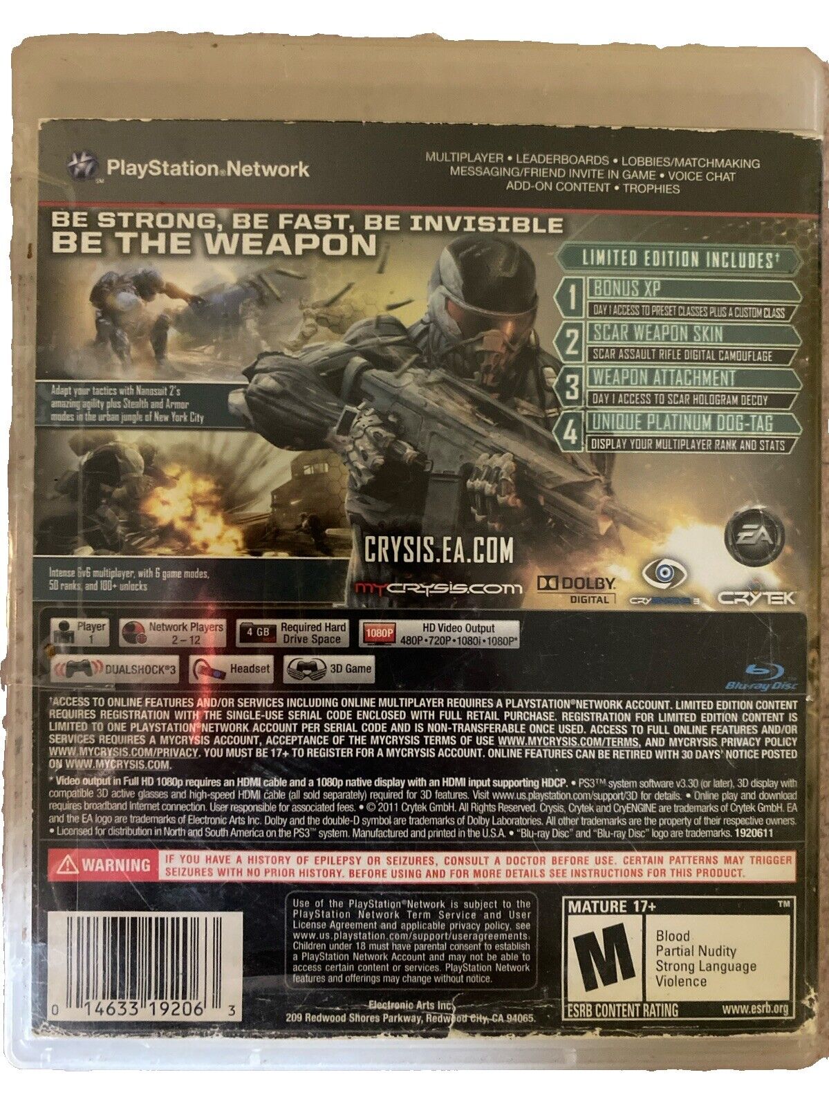 Crysis 2 Limited Edition-PS3