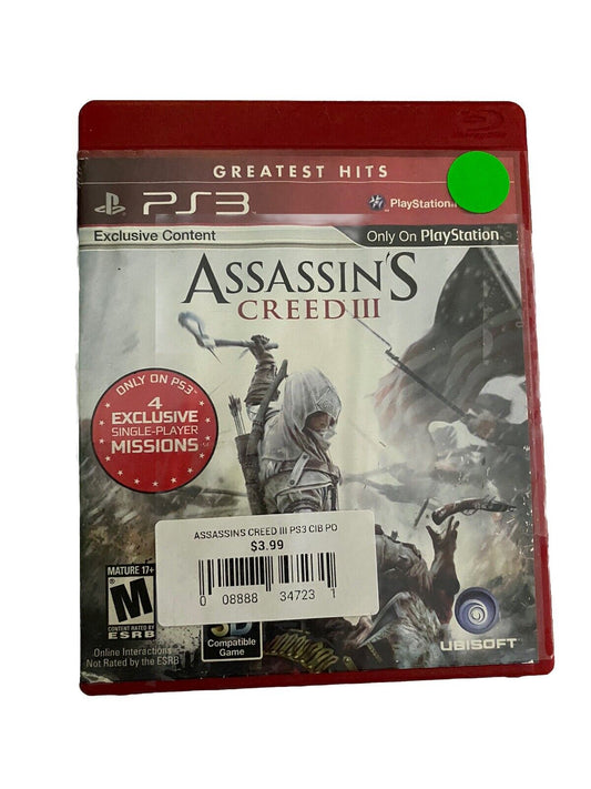 Assassins Creed III Greatest Hits-PS3