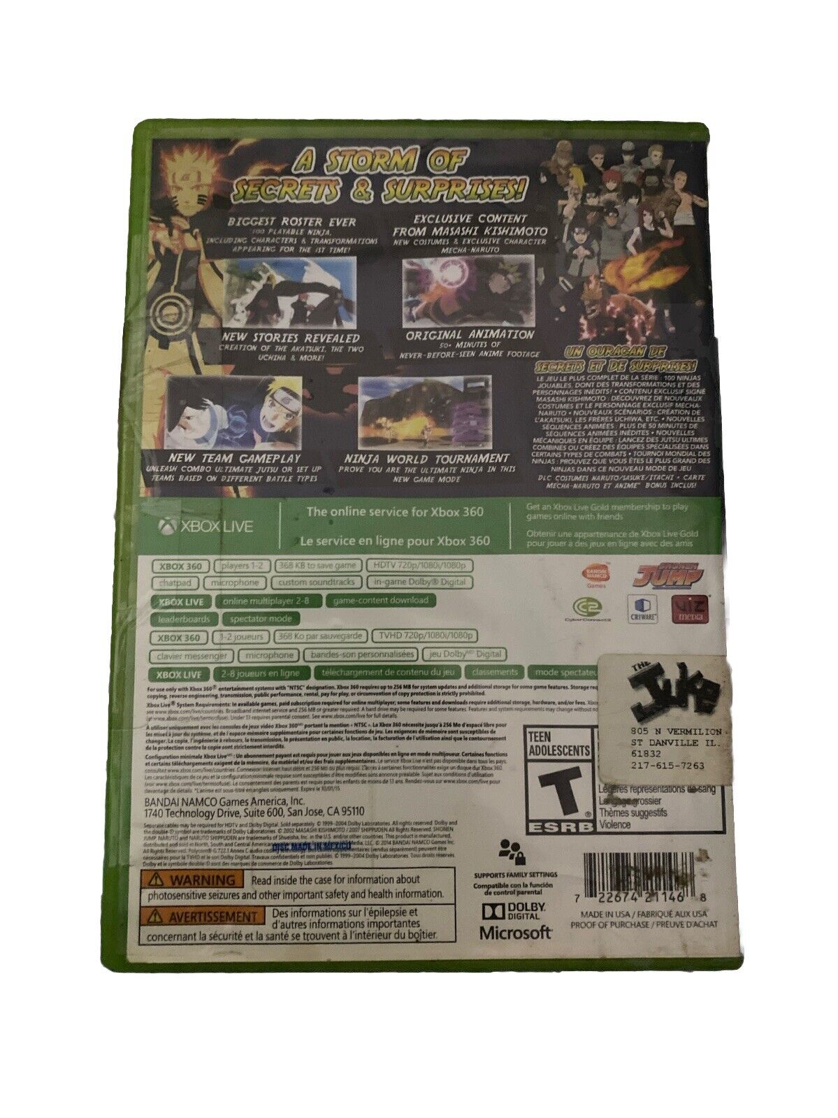 Naruto Shippuden Ultimate Ninja Storm Revolution-Xbox 360