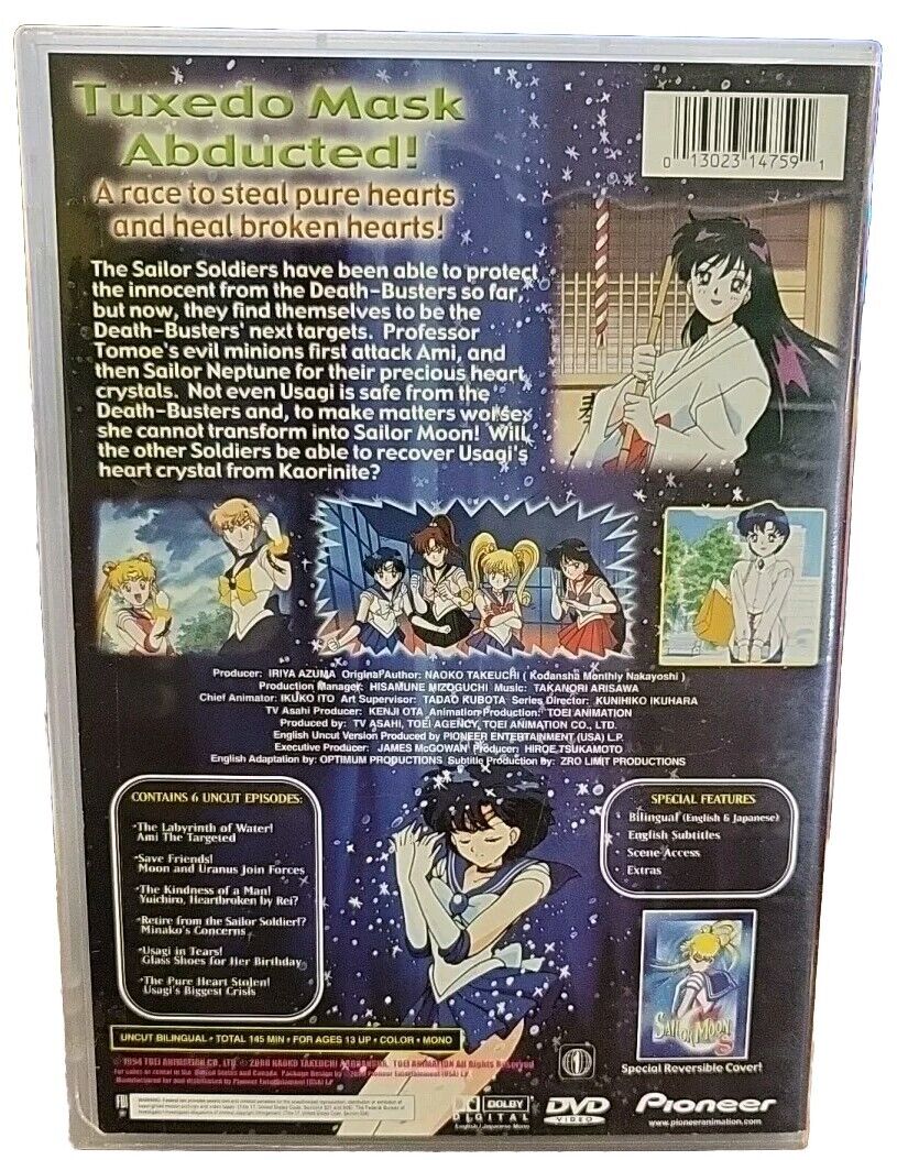 Sailor Moon S Heart Collection II Original Uncut Version DVD