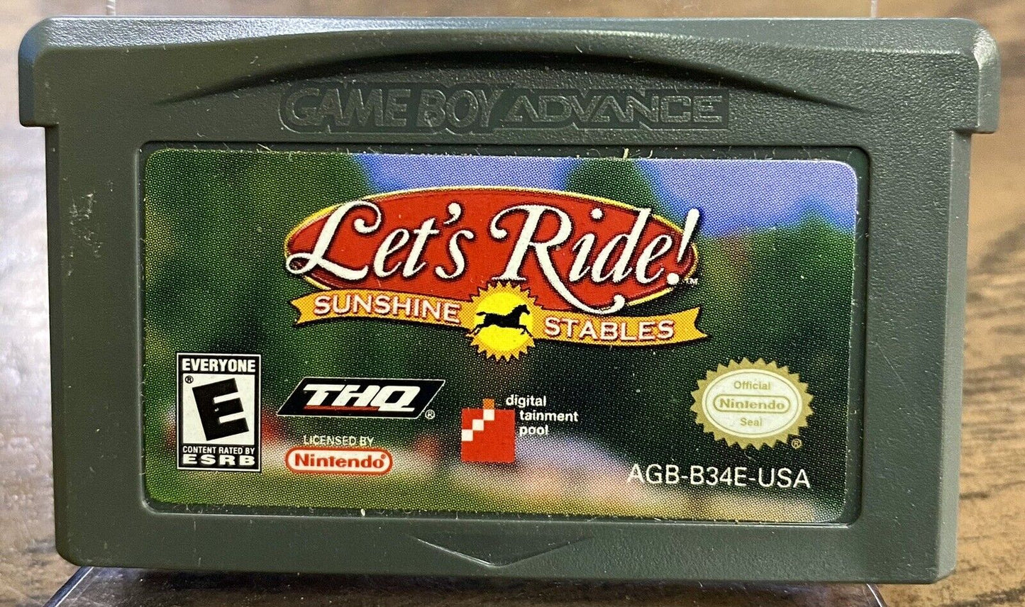 Let's Ride Sunshine Stables Authentic Gameboy Advance