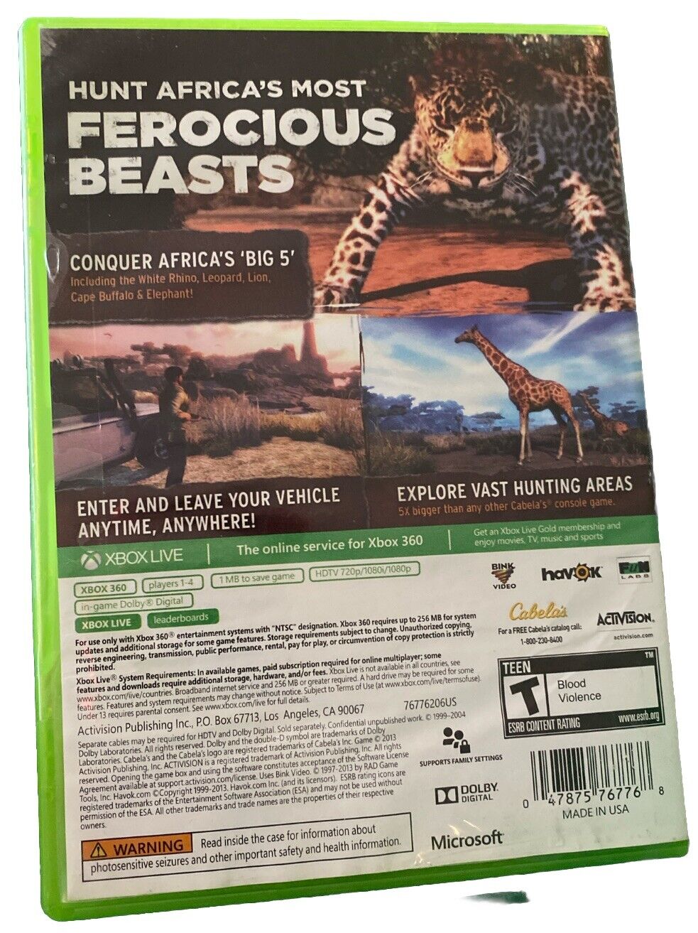 Cabelas African Adventure-Xbox 360