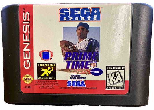 Prime Time NFL Football starring Deion Sanders - Sega Genesis