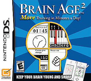 Brain Age 2: More Training in Minutes a Day! (Nintendo DS) SHIPS FAST USA SELLER